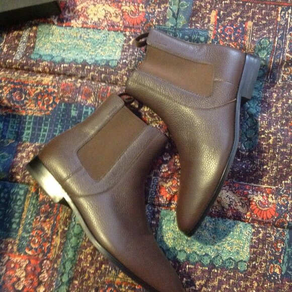 Coach Men's Brown Leather Chelsea Boots - 11.5D - New in Box - Picture 1 of 10